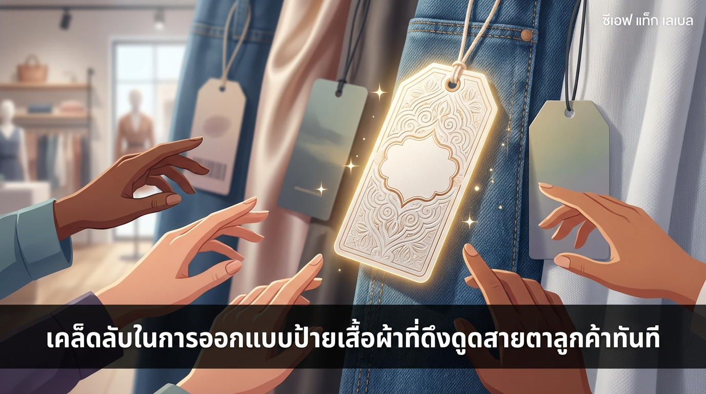 ความลับของการออกแบบป้ายแท็กเสื้อผ้าที่สะกดสายตาลูกค้าทันที