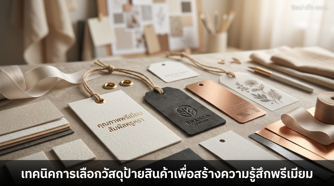 เทคนิคการเลือกวัสดุป้าย tag สินค้าเพื่อสร้างสัมผัสพรีเมียม