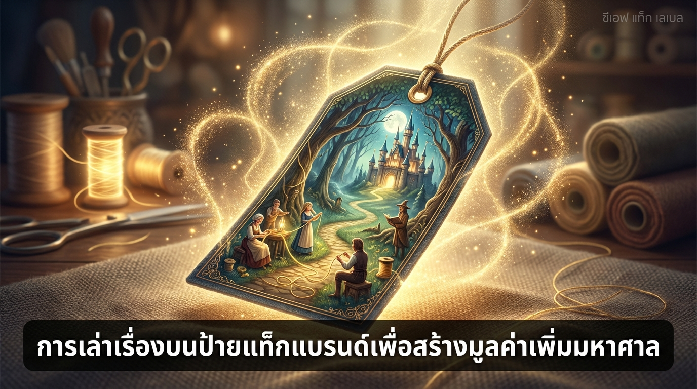 การเล่าเรื่องบนป้าย tag แบรนด์เพื่อสร้างมูลค่าเพิ่มมหาศาล