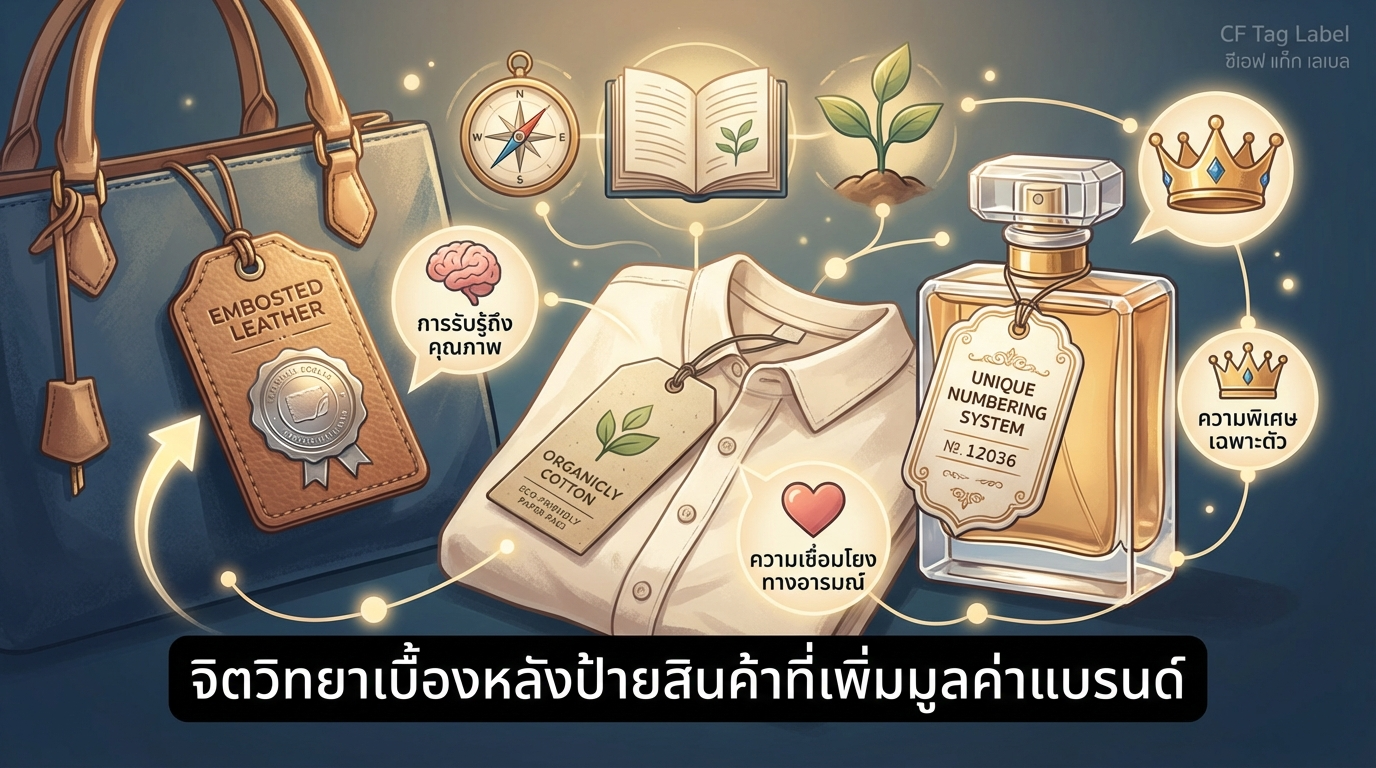 หลักจิตวิทยาเบื้องหลังป้าย tag สินค้าที่ช่วยเพิ่มมูลค่าแบรนด์