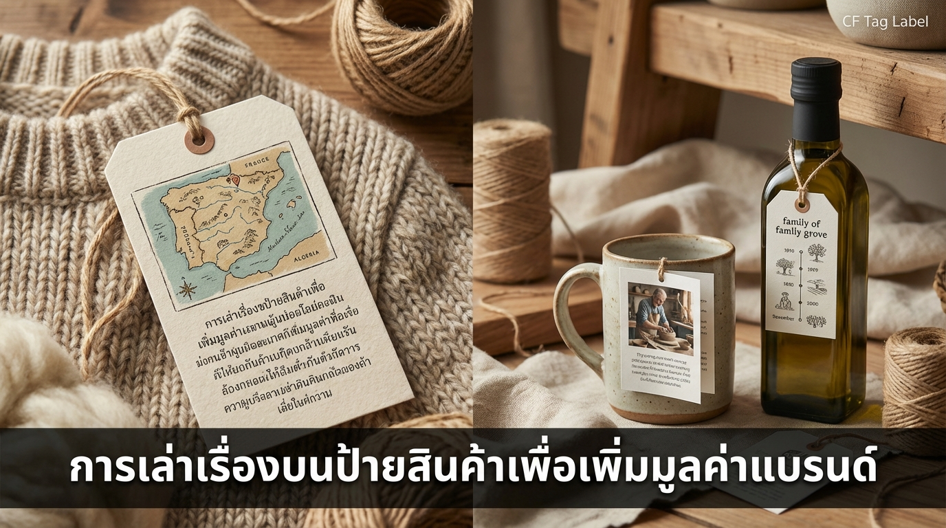 การเล่าเรื่องบนป้าย tag สินค้าเพื่อเพิ่มมูลค่าให้กับแบรนด์