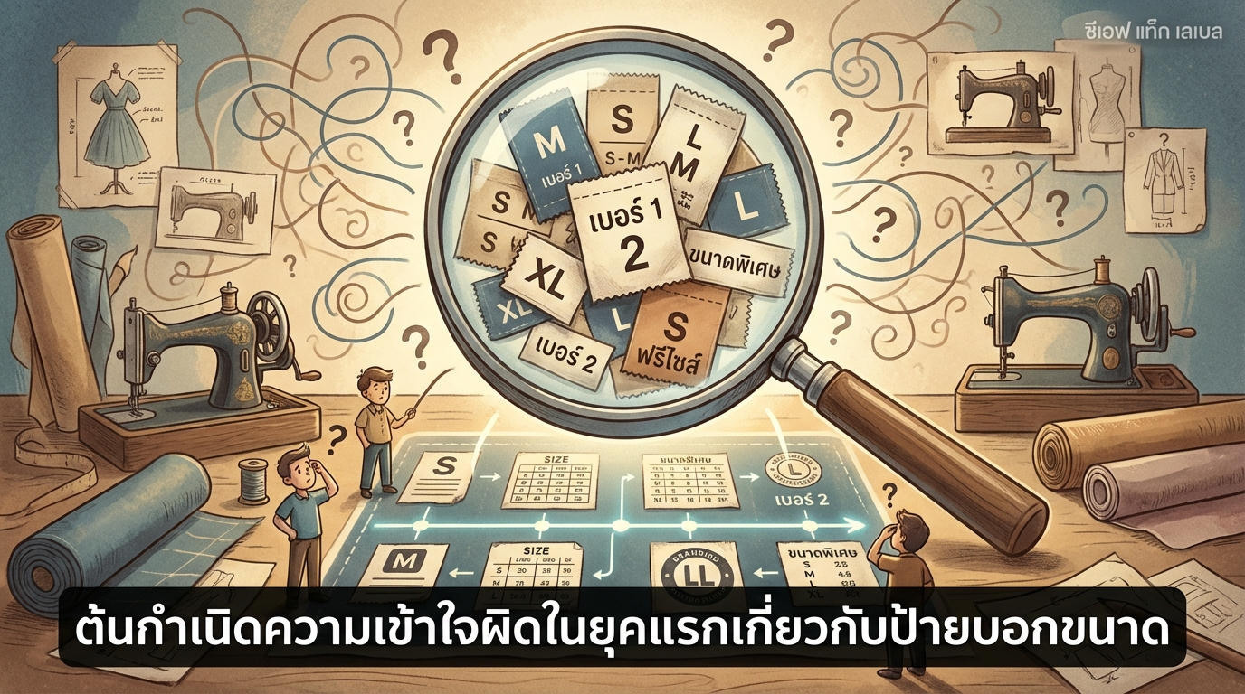 จุดเริ่มต้นของความเชื่อผิดเกี่ยวกับป้ายบอกไซซ์ในยุคแรกเริ่ม