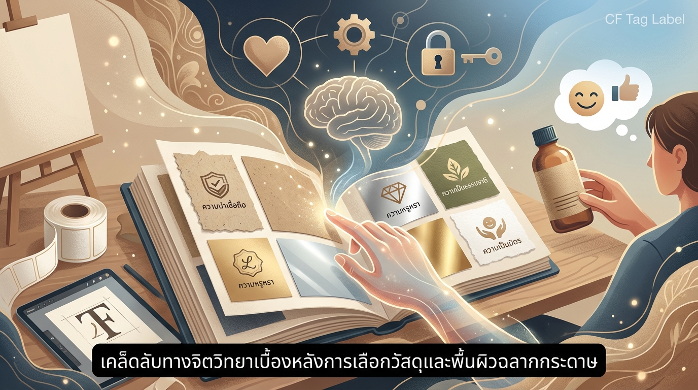 ความลับทางจิตวิทยาเบื้องหลังการเลือกใช้วัสดุและพื้นผิวป้ายกระดาษ