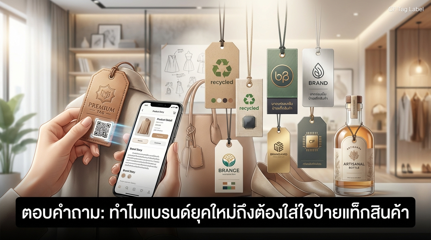 ตอบข้อสงสัยทำไมแบรนด์ยุคใหม่ต้องให้ความสำคัญกับป้ายแท็กสินค้า