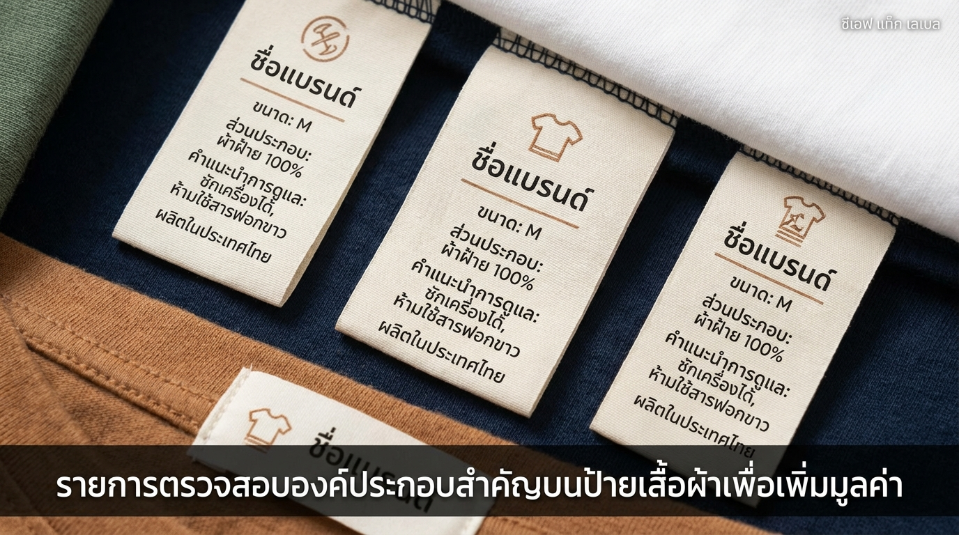 เช็คลิสต์องค์ประกอบสำคัญบนป้ายเสื้อผ้าเพื่อสร้างมูลค่าเพิ่ม