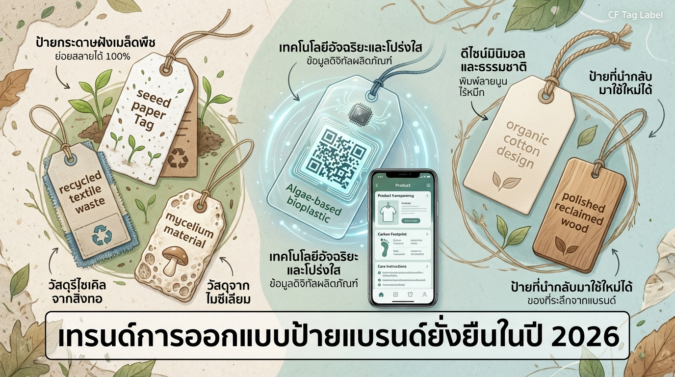 เทรนด์การออกแบบป้ายแท็กแบรนด์ในปี 2569 ที่ตอบโจทย์ความยั่งยืน