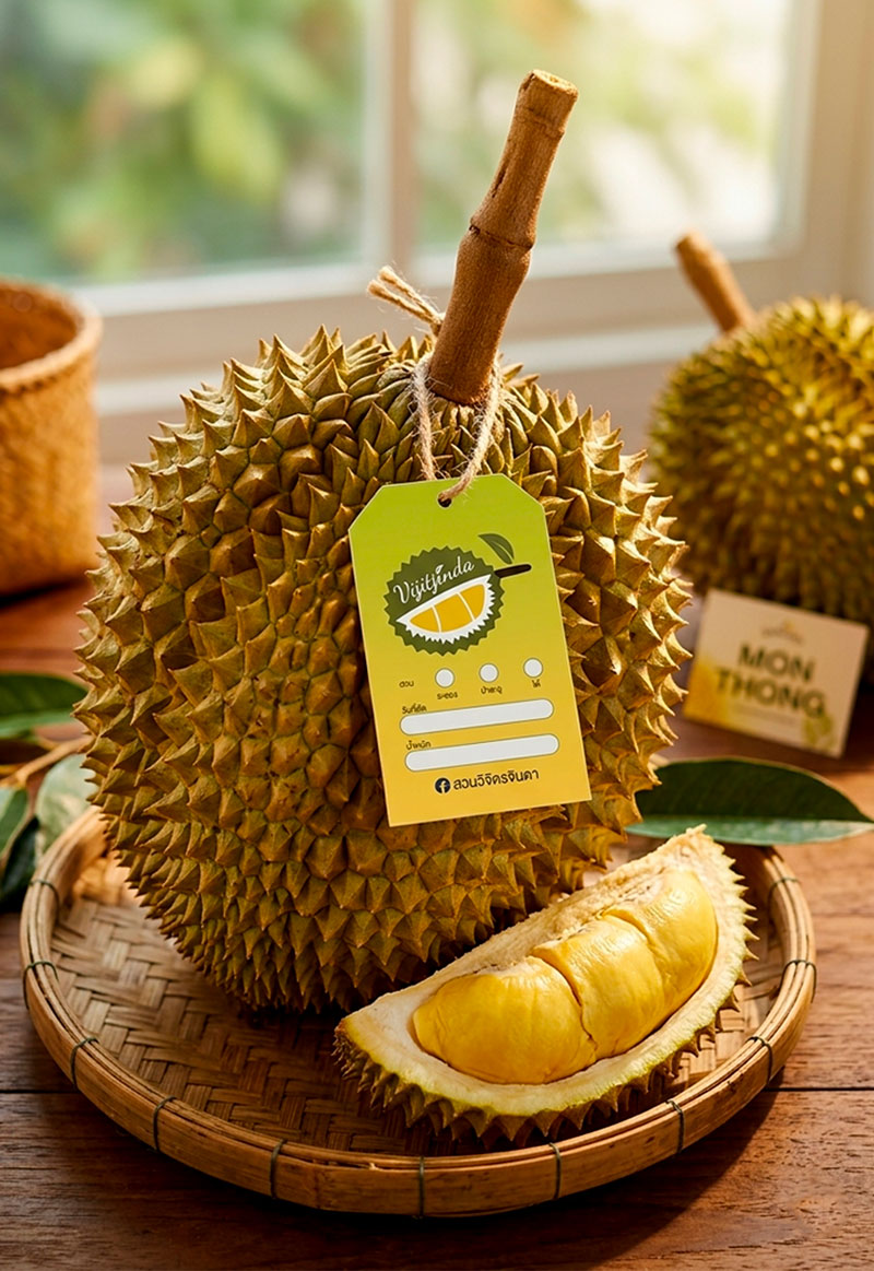 ป้ายแท็กทุเรียน